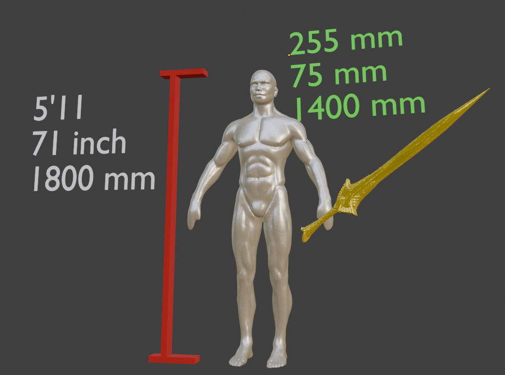 Elven Great Sword Non functional Durable Plastic Replica Cosplay Piece