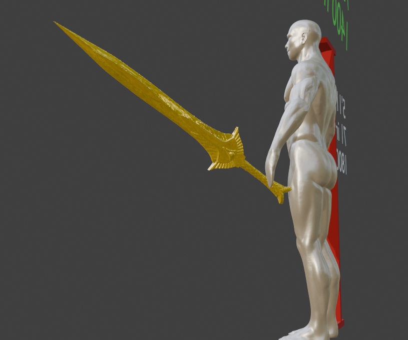 Elven Great Sword Non functional Durable Plastic Replica Cosplay Piece
