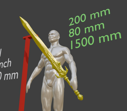 Stalhrim Great Sword Non functional Durable Plastic Replica Cosplay Piece
