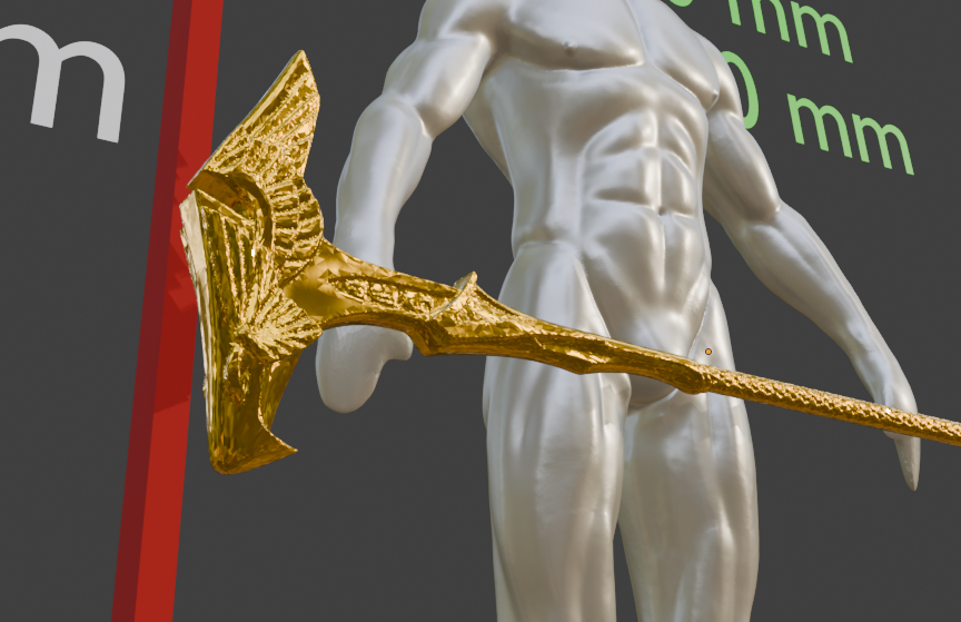 Elven Great Mace Non functional Durable Plastic Replica Cosplay Piece
