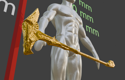 Elven Great Mace Non functional Durable Plastic Replica Cosplay Piece