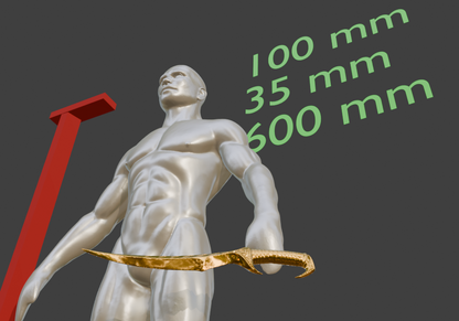 Blade of Woe Replica, Mini Miniature Format, ABS Resin