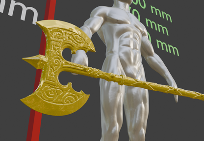 Steel Great Axe Non functional Durable Plastic Replica Cosplay Piece