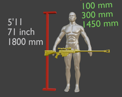 REPLICA Anti Materiel Sniper Rifle From Realistic Size  | Fallout New Vegas