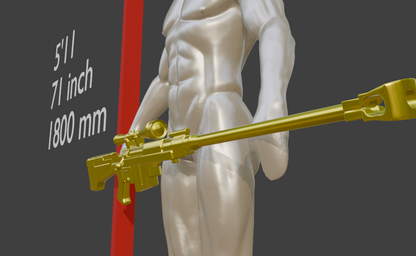 REPLICA Anti Materiel Sniper Rifle From Realistic Size  | Fallout New Vegas