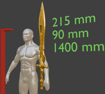 Inseparable Sword Non functional Durable Plastic Replica Cosplay Piece