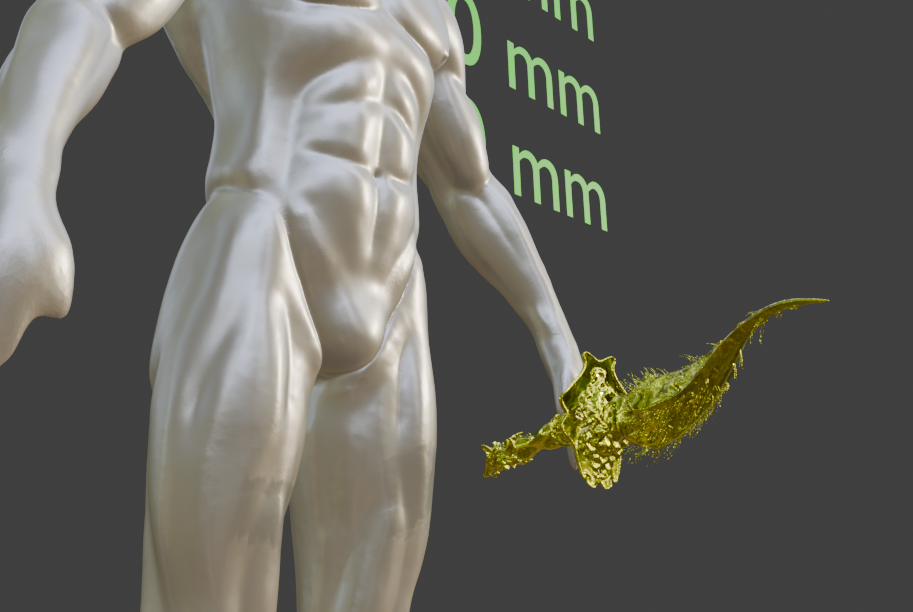 Miniature Scorpion Dagger, 1:16 Scale Miniature Format