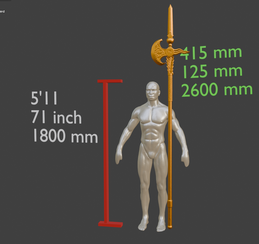 Banished Knight's Halberd Non functional Durable Plastic Replica Cosplay Piece