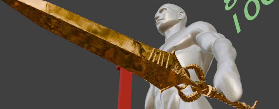 Crystal Sword Non functional Durable Plastic Replica Cosplay Piece