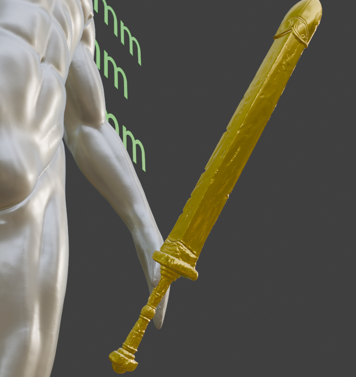 Stone-Sheathed Sword Non functional Durable Plastic Replica Cosplay Piece