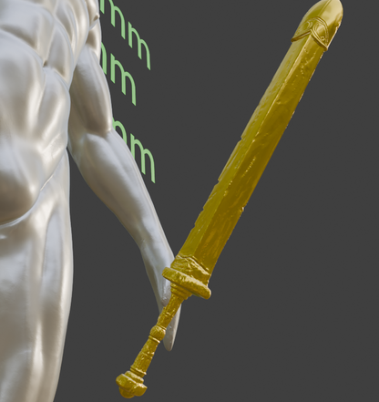 Stone-Sheathed Sword Non functional Durable Plastic Replica Cosplay Piece
