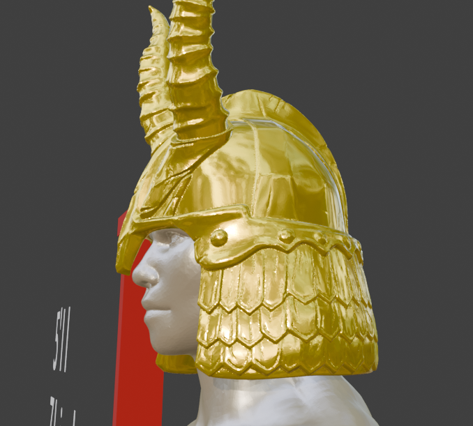 Stalhrim Light Helmet Nord Miniature, Abs Resin, 1:2 to 1:16 Scale