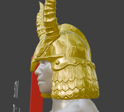 Stalhrim Light Helmet Nord Miniature, Abs Resin, 1:2 to 1:16 Scale