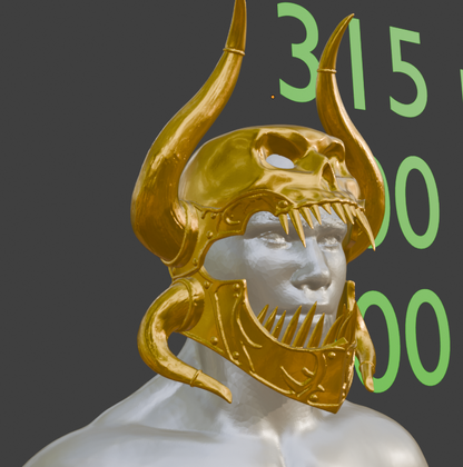 Sarevok helmet Cosplay Piece