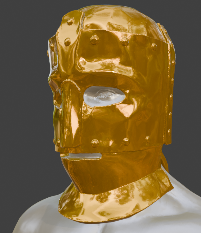 Prisoner Helmet Miniature, Cast Iron Design, 1:2 to 1:16 Scale Options
