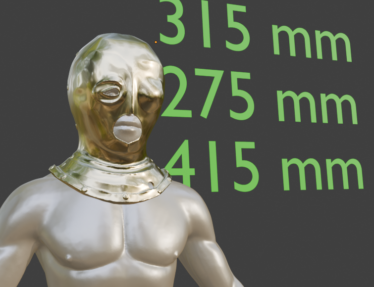 Prisoner Helmet Miniature, ABS & PLA, 1:2 to 1:16 Scale