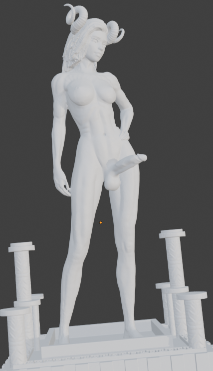 Transgender "Devil Spawn" Erotic Art Sculpture and figurine (Copy) (Copy)