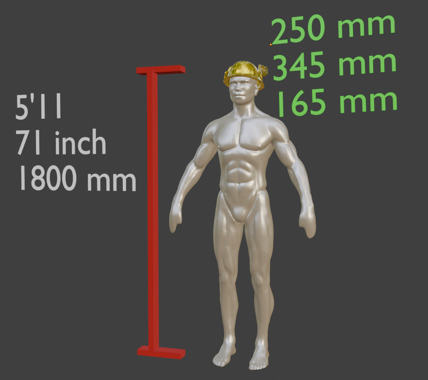 Miniature Hermes Helmet, ABS Resin Miniature Display Model