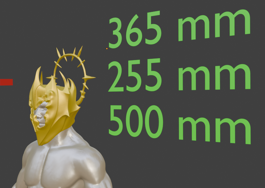 GRYMFORGE HELM REPLICA, Miniature Scale, ABS Resin Craft