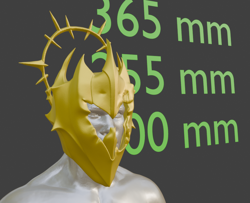 GRYMFORGE HELM REPLICA, Miniature Scale, ABS Resin Craft