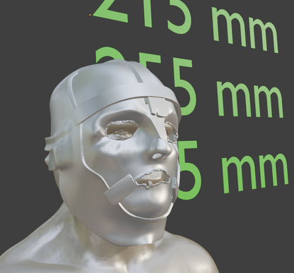 Iron Mask Helmet Replica, Mini Man Miniature Format