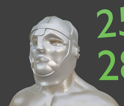 Iron Mask Helmet Replica, Mini Man Miniature Format