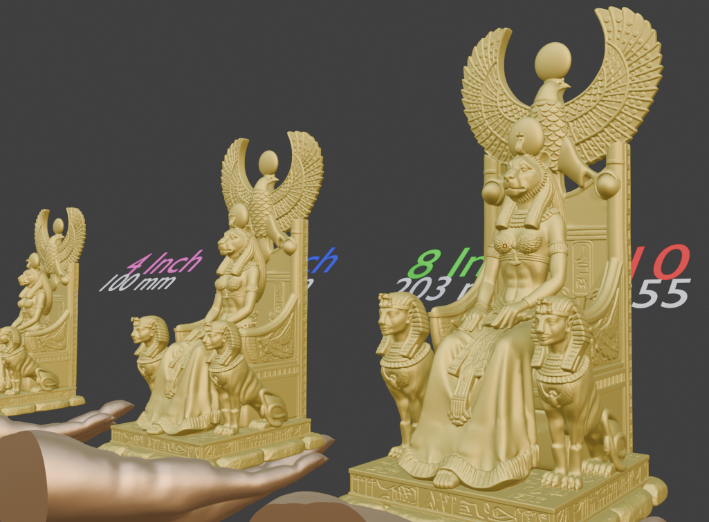 Bastet Cat Statue, Ancient Egyptian Goddess of Cats, Handmade Resin Sculpture