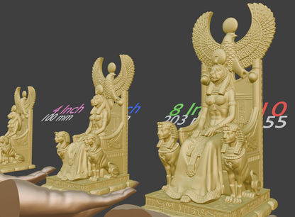 Bastet Cat Statue, Ancient Egyptian Goddess of Cats, Handmade Resin Sculpture