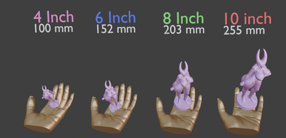 Hornet Video Game Statue, Female Bug Warrior Sculpture, Multiple Sizes