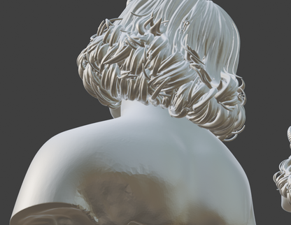 Demon Woman Bust, Horned Female Sculpture in Multiple Colors & Sizes