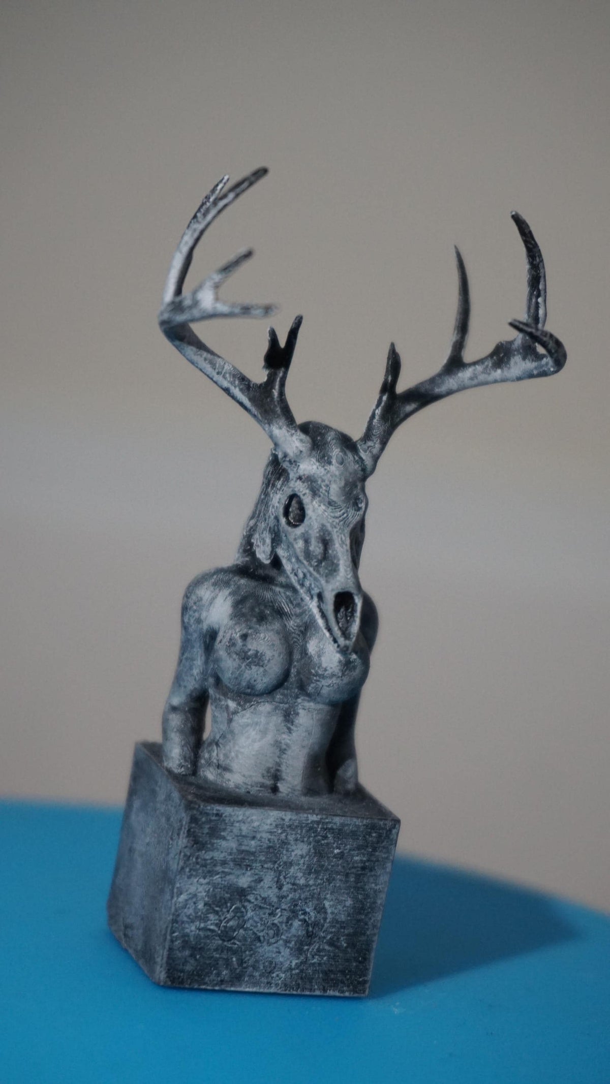 Deer Skull Sculpture, Wilderness Within Muse | Artful Home Decor