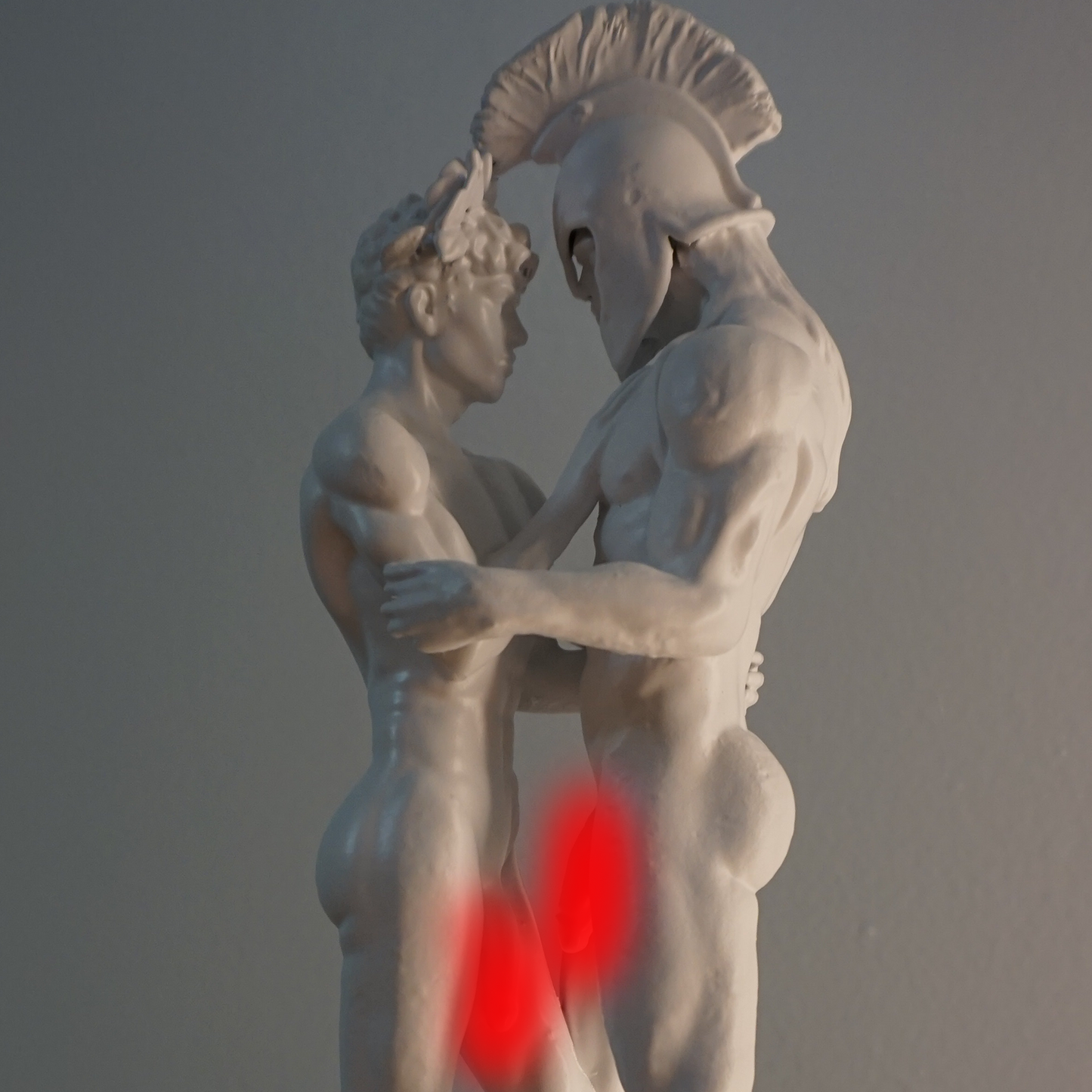 White Achilles and Patroclus Statue Classical Male Sculpture Figurative Art Dramatic Greek Inspired Decor (Copy)
