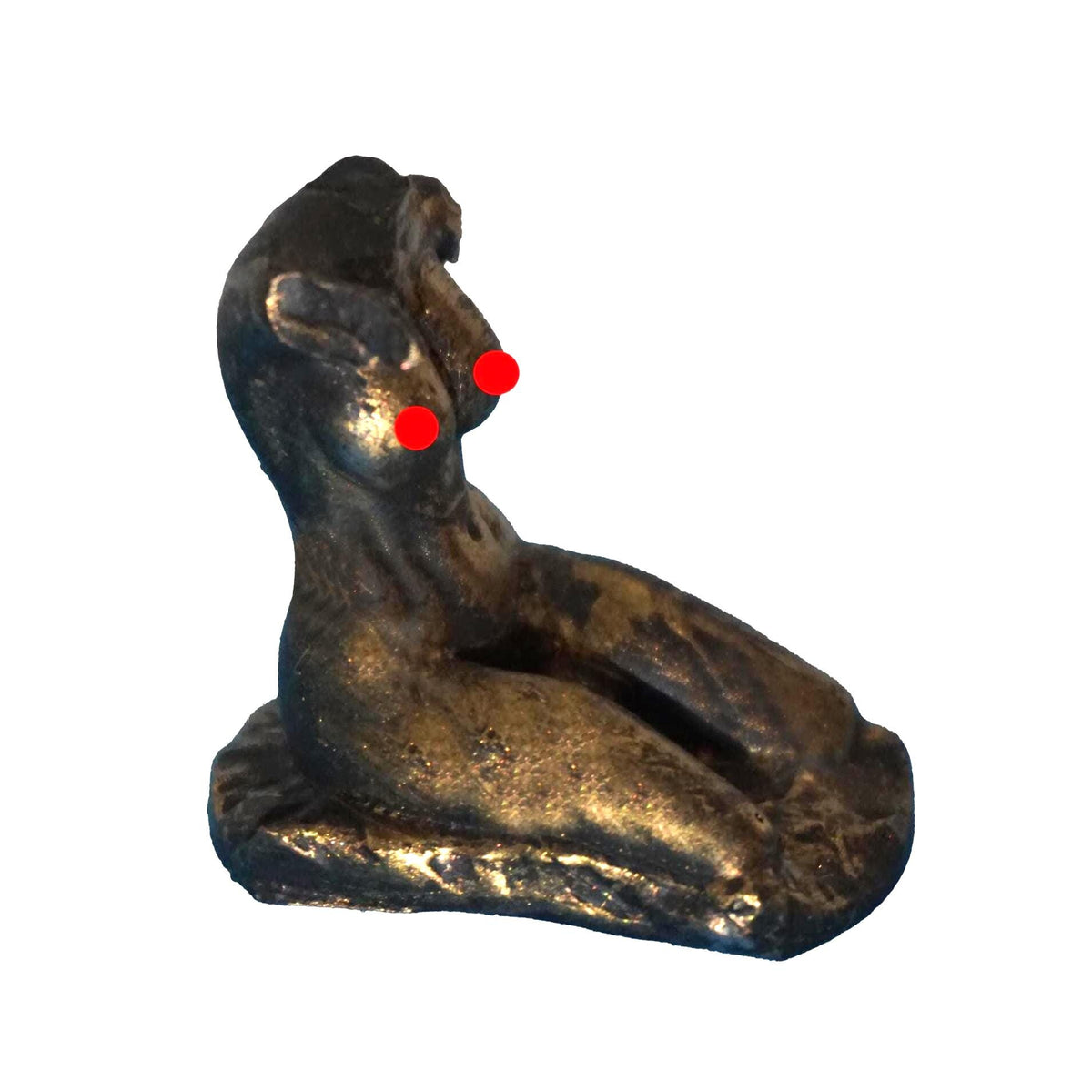 Moment Of Reflection Statue, Antique Gold Finish, Organic Pla