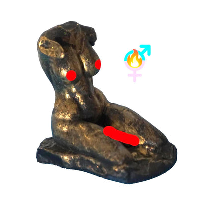 Transgender Art Statue, Handcrafted Kneeling Figure, 3D Printed