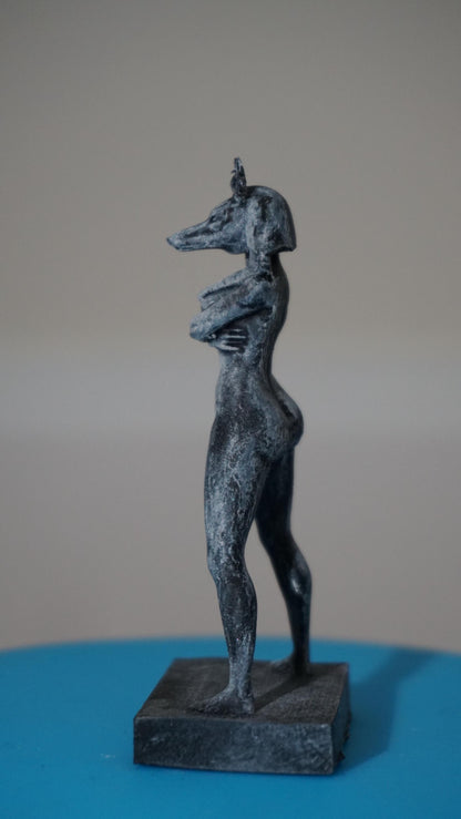 Daughter of the Duat – Anubis-Headed Muse Statue