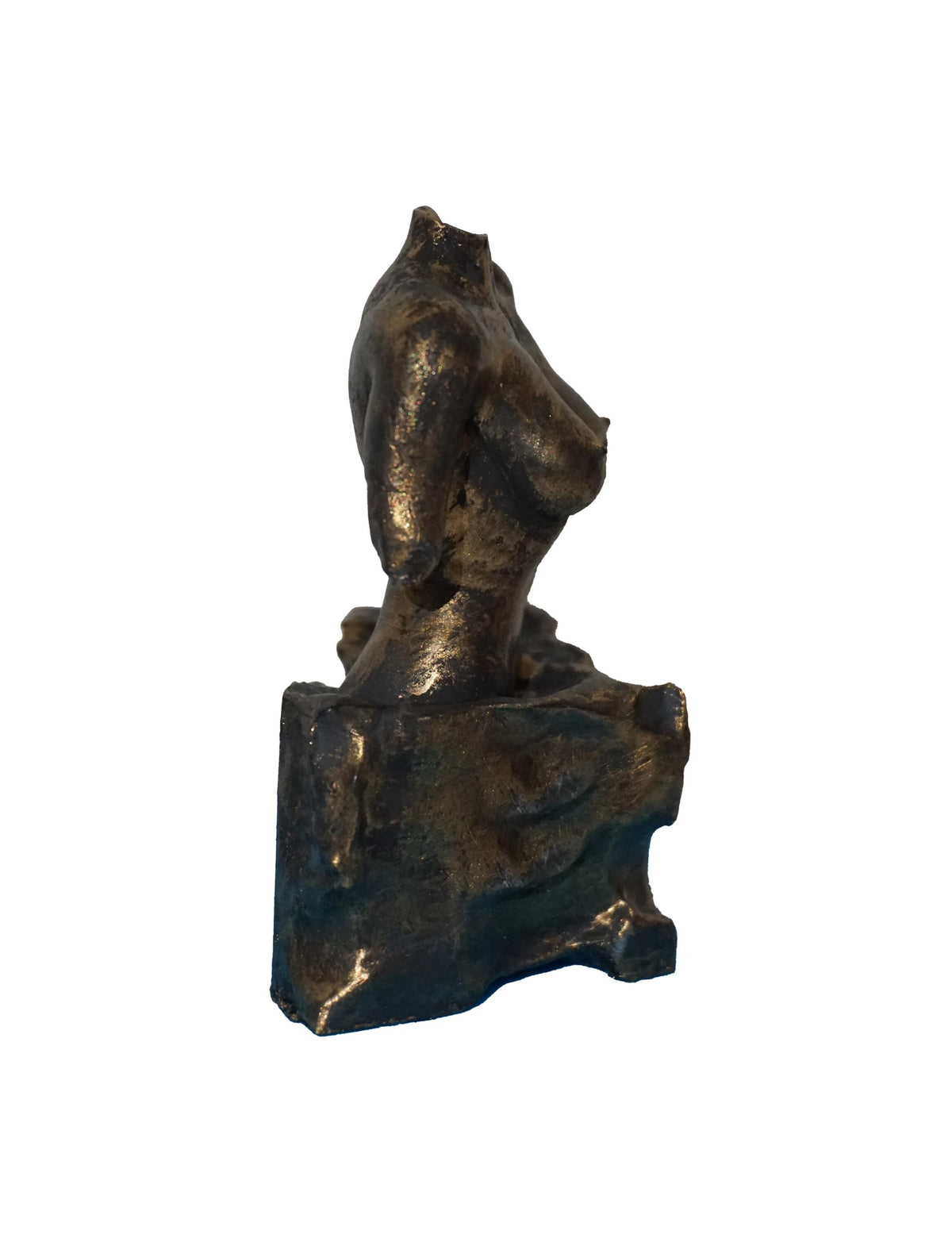 Muse Bust, 3D Printed Organic PLA, Glossy Acrylic Finish