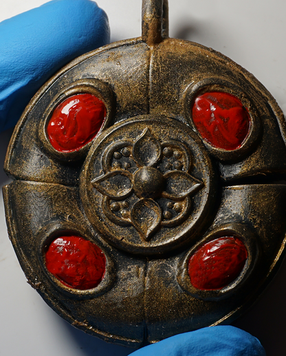 Crimson Amber Talisman Jewelry piece