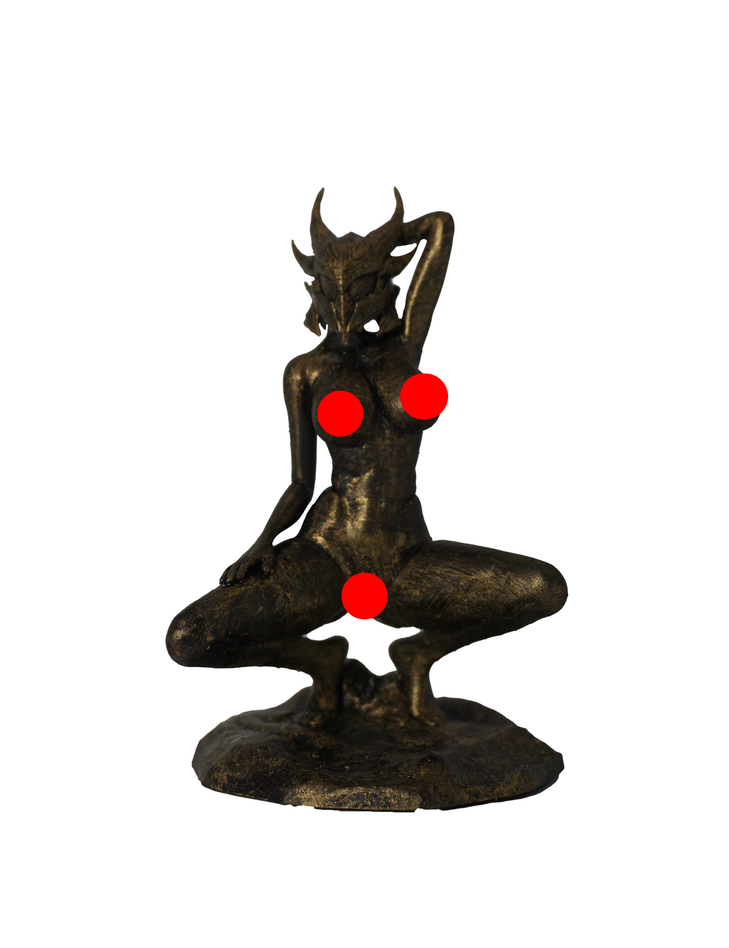Daedric Dragon Hunter Woman Statue Mature Version