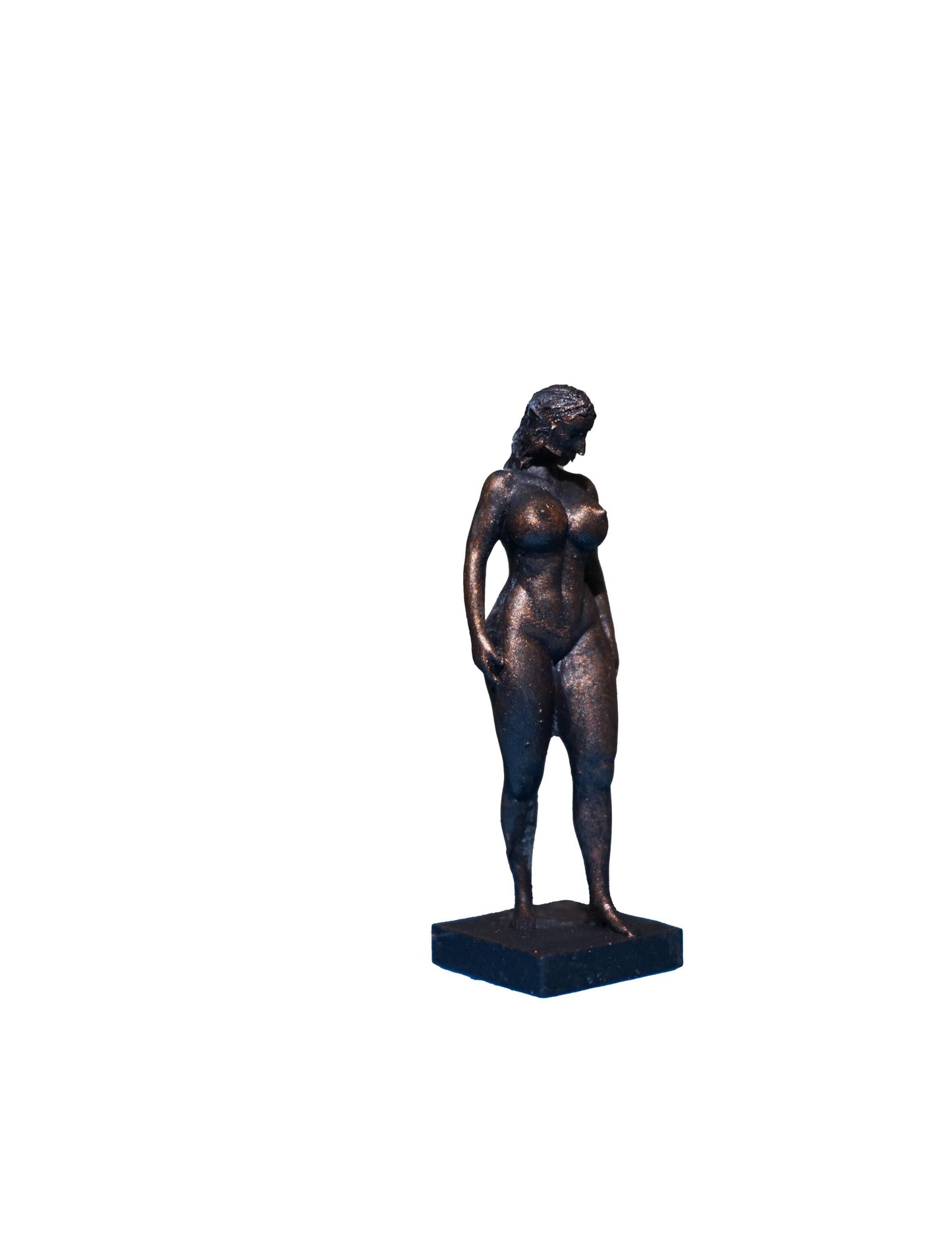 Watcher of the Night – Nude Woman in Owl Mask Statue