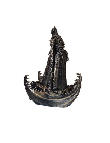 Dark Fantasy Figurine, Handmade Monster Statue – Antique Gold, 3D Printed