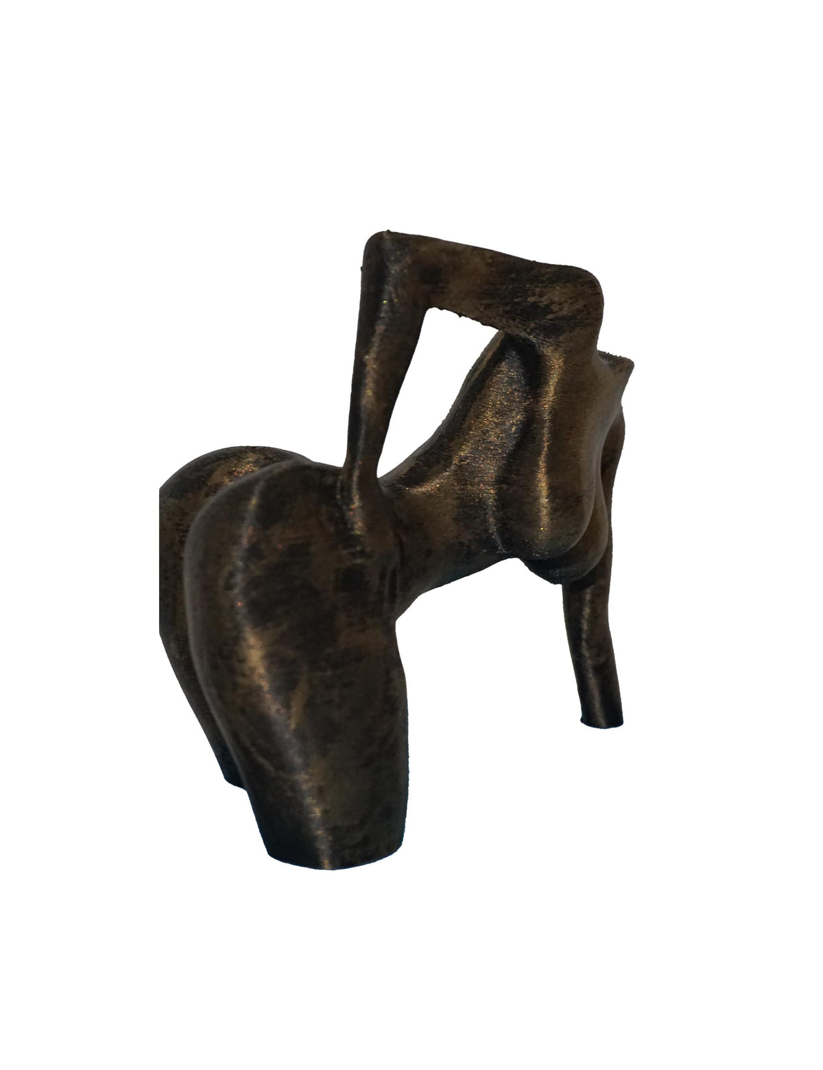 Antique Gold Statue, 3D Printed PLA, Glossy Finish, Multiple Sizes