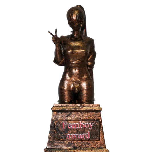 Femboy Award Statue, Feminine Boy Trophy, Queer Funny Sculpture, Multiple Colors