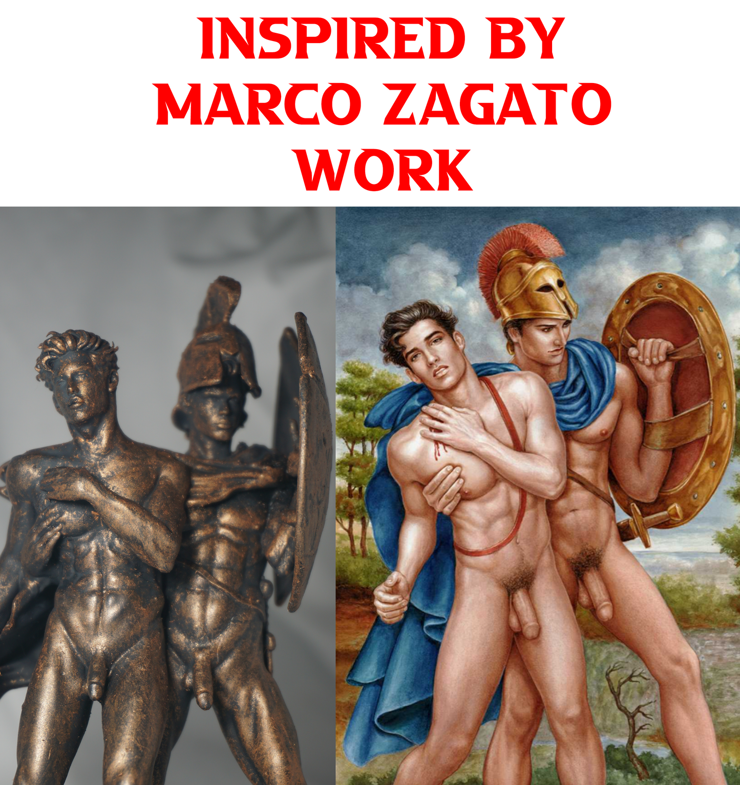 Loving Companion Adult Mature Gay Fine Art Statue