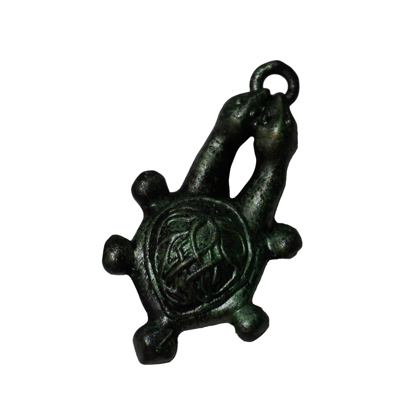 Two Headed Turtle Medallion Jewelry piece