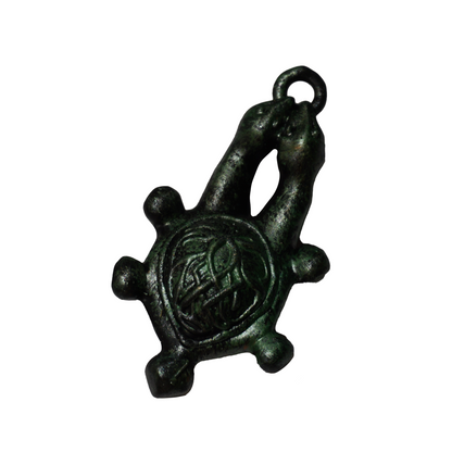 Two Headed Turtle Medallion Jewelry piece
