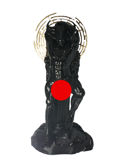 The Nude Minotaur of the maze Dark and Sensual Statue