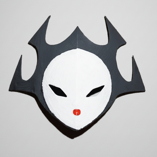 Oni Inspired Mask, Ashi Spirit Face Piece In Organic Pla, Handmade Design