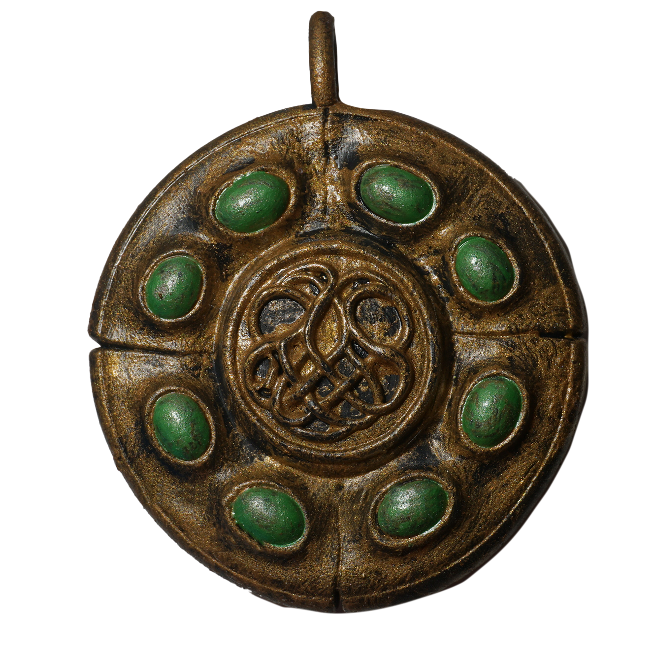 Viridian amber Talisman 1 Jewelry piece