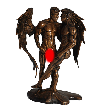 Haloed Lover Adult Mature Statue Gay Fine Art