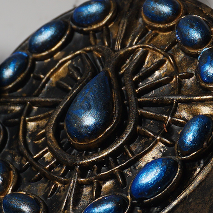 Cerulean amber Talisman 3 Jewelry piece